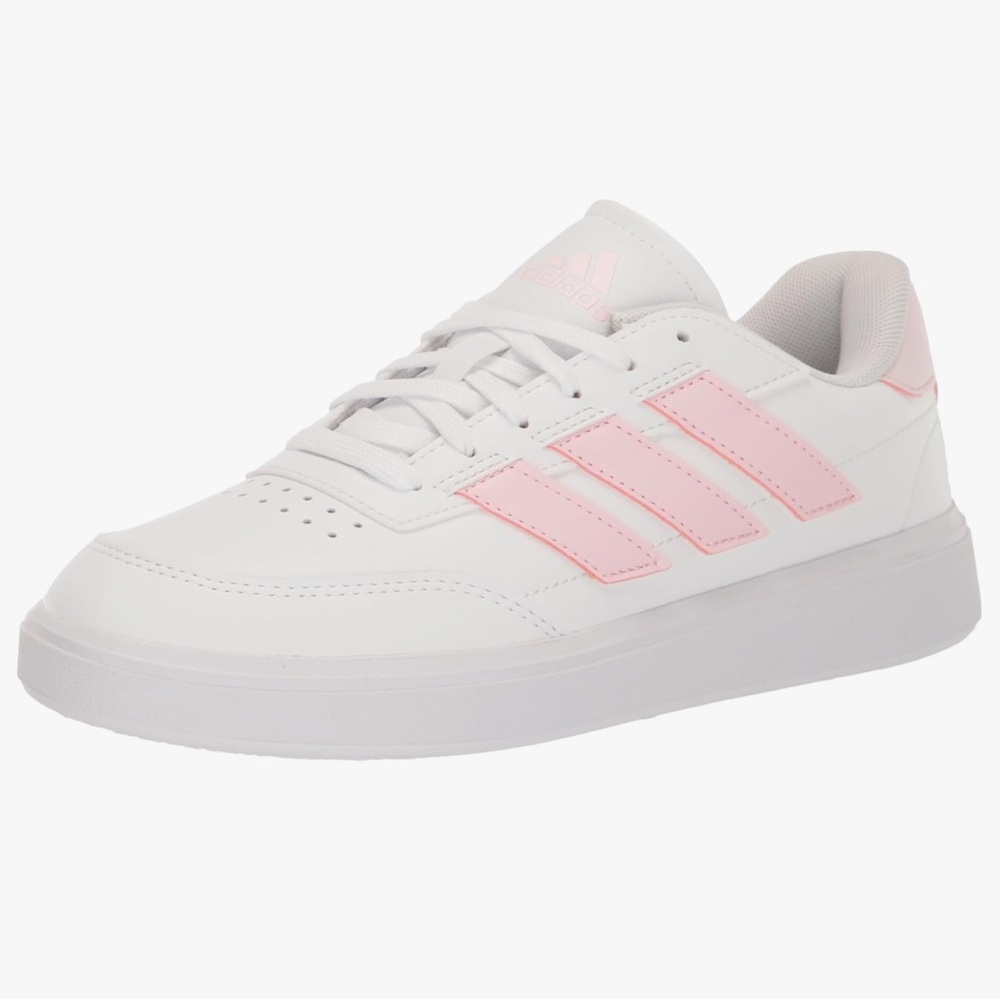 NIB Adidas Courtblock White and Pink Tennis Shoes